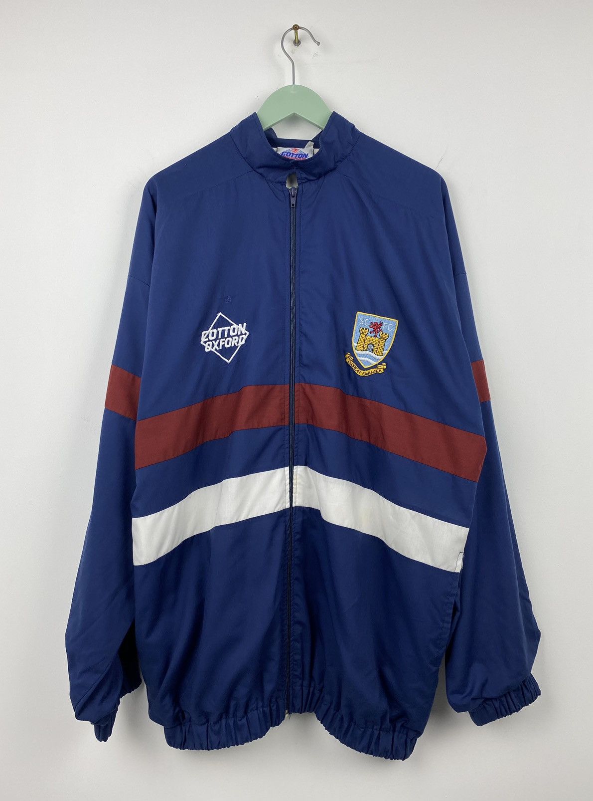 Cotton Traders Vintage Floreat Swansea Cotton Oxford Rugby Union Jacket Size US XL / EU 56 / 4 - 1 Thumbnail