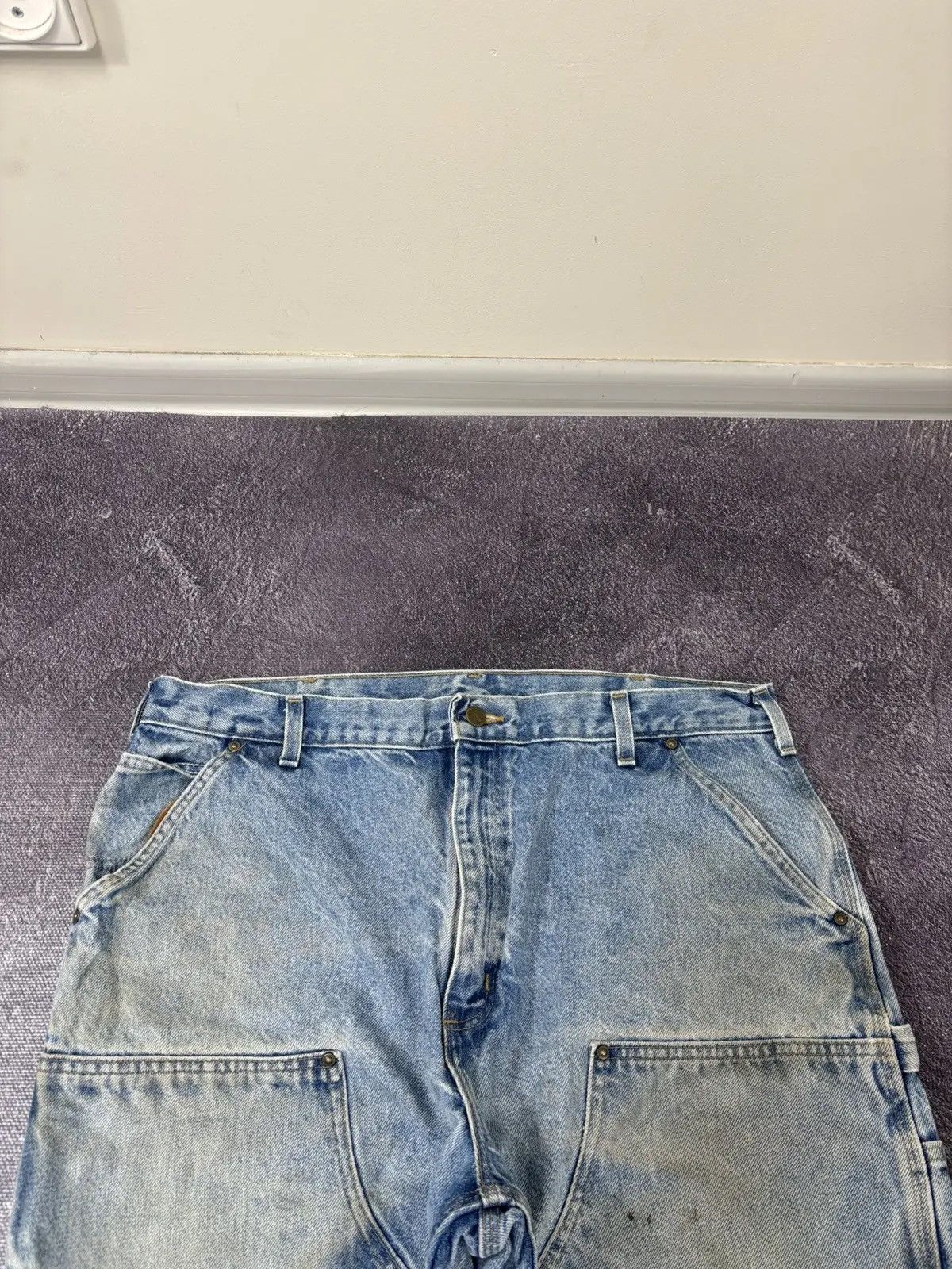 Carhartt × Vintage Vintage Carhartt Double Knee Denim Faded Hype Baggy Jeans Size US 38 / EU 54 - 5 Thumbnail