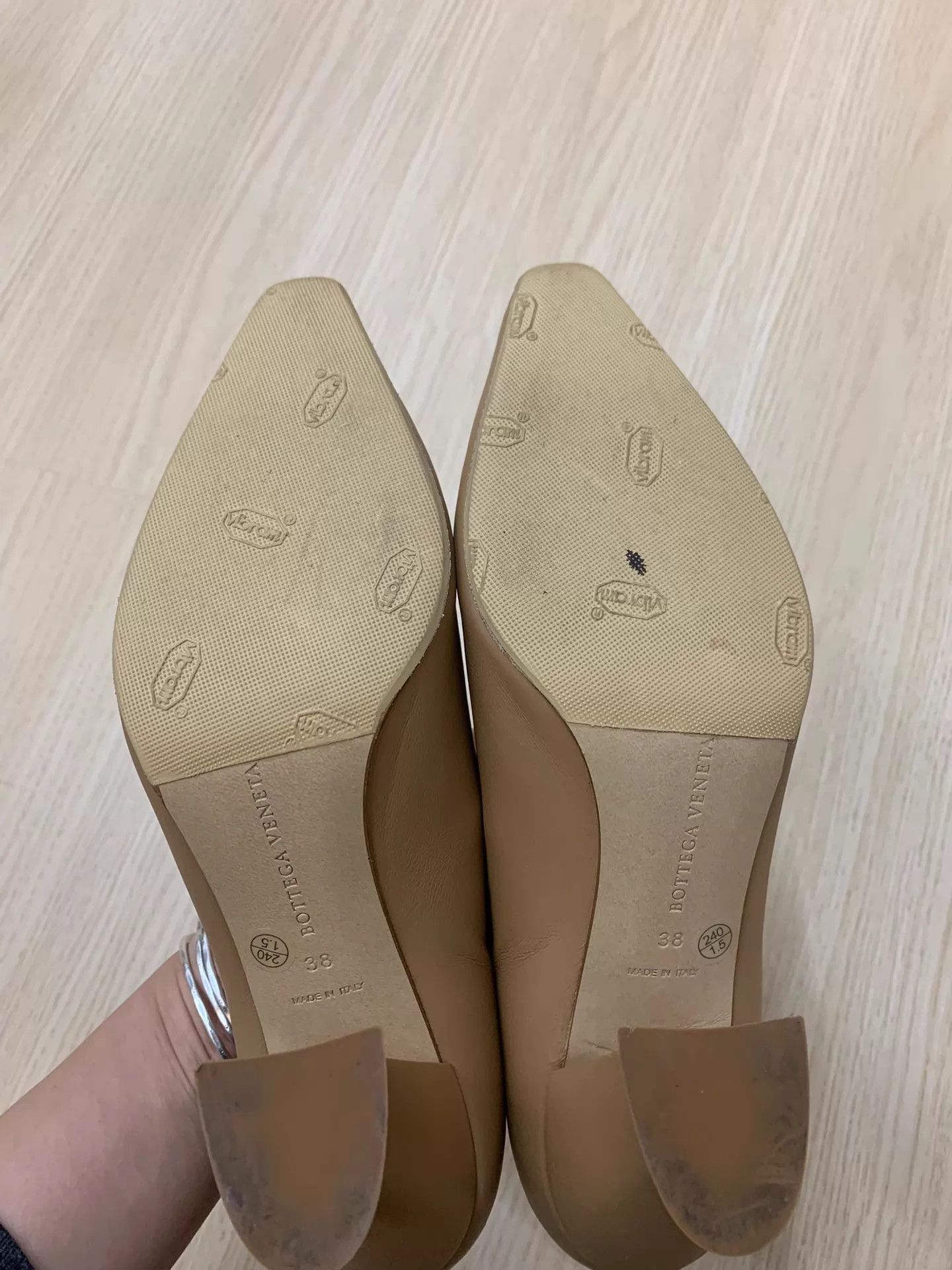 Bottega Veneta BOTTEGA VENETA Women's Milk Tea High Heels 38 New Size US 7.5 / IT 37.5 - 5 Thumbnail
