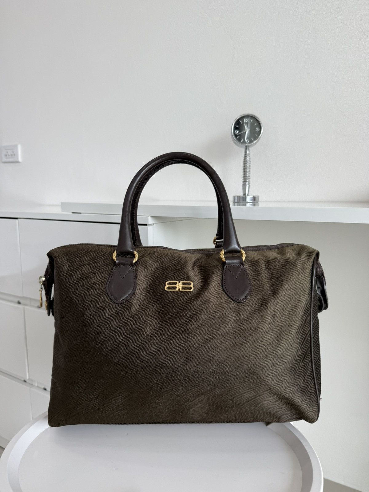 Balenciaga Vintage Balenciaga BB Logo Gold Boston Bag Size ONE SIZE - 1 Thumbnail