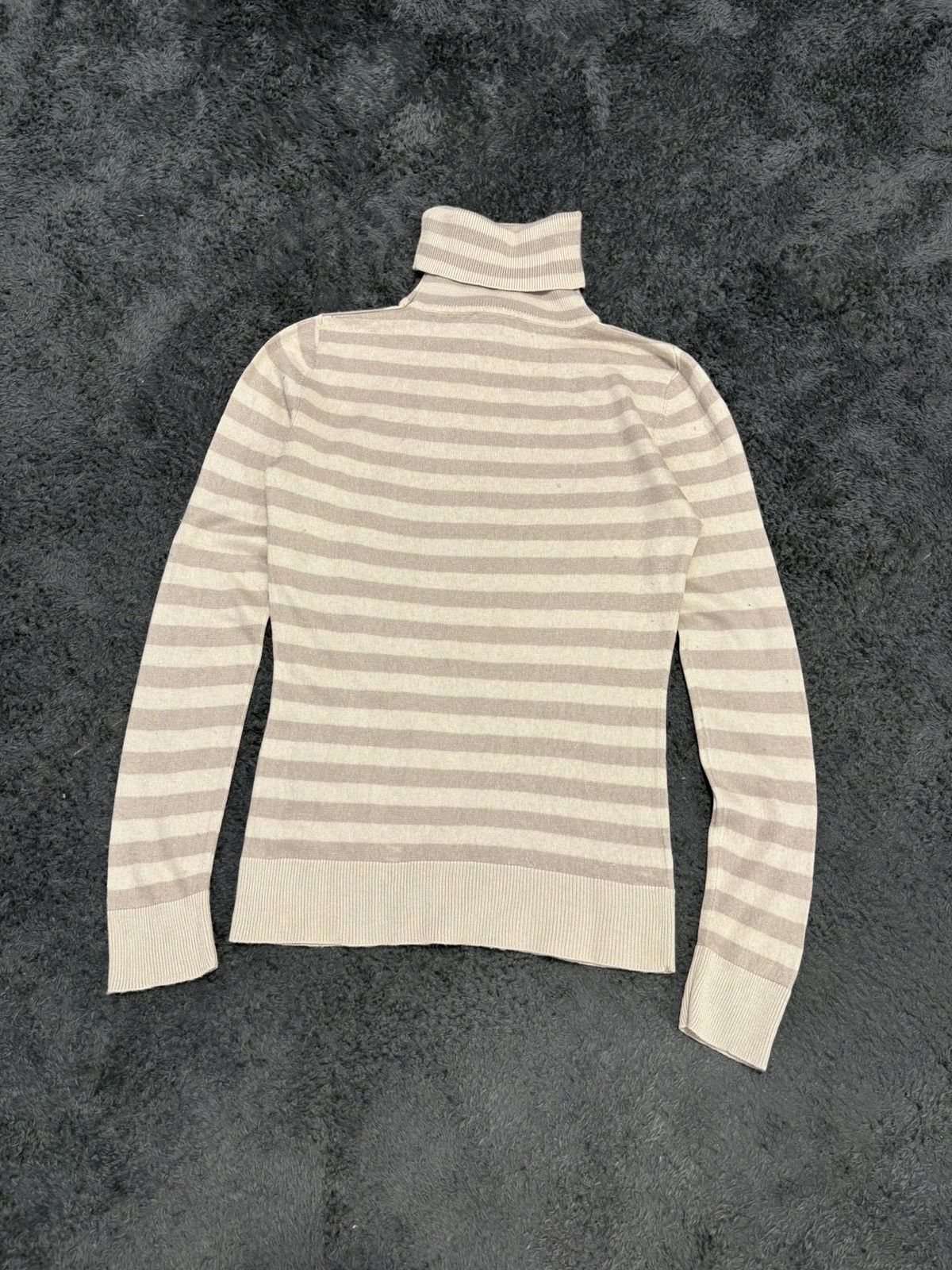 Burberry Burberry Vintage Cute Striped High Neck Sweater Size S / US 4 / IT 40 - 7 Thumbnail