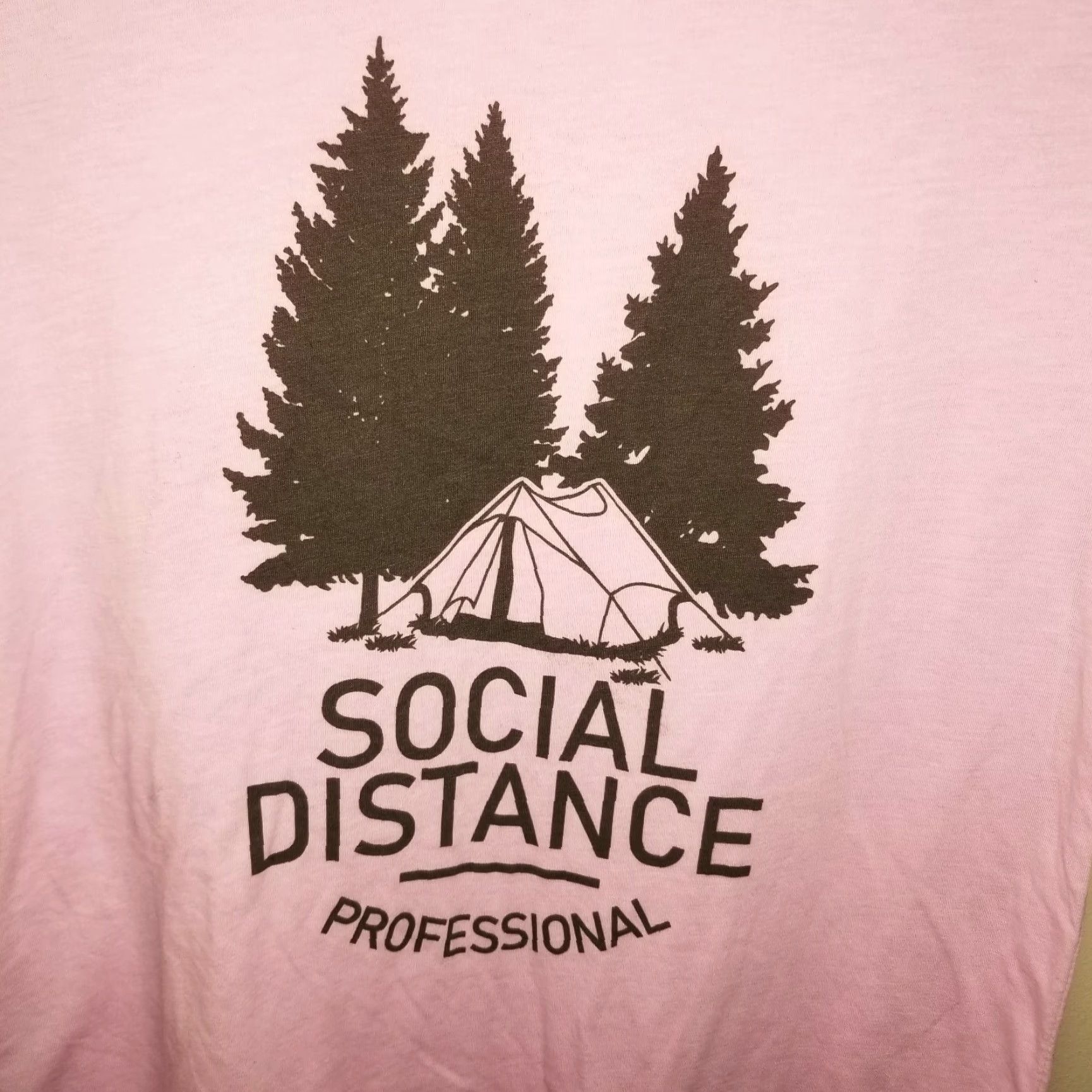 Pinko Canvas Womens Short Sleeve Pink Social Distance Professional T-Shirt Size S Size S / US 4 / IT 40 - 2 Thumbnail
