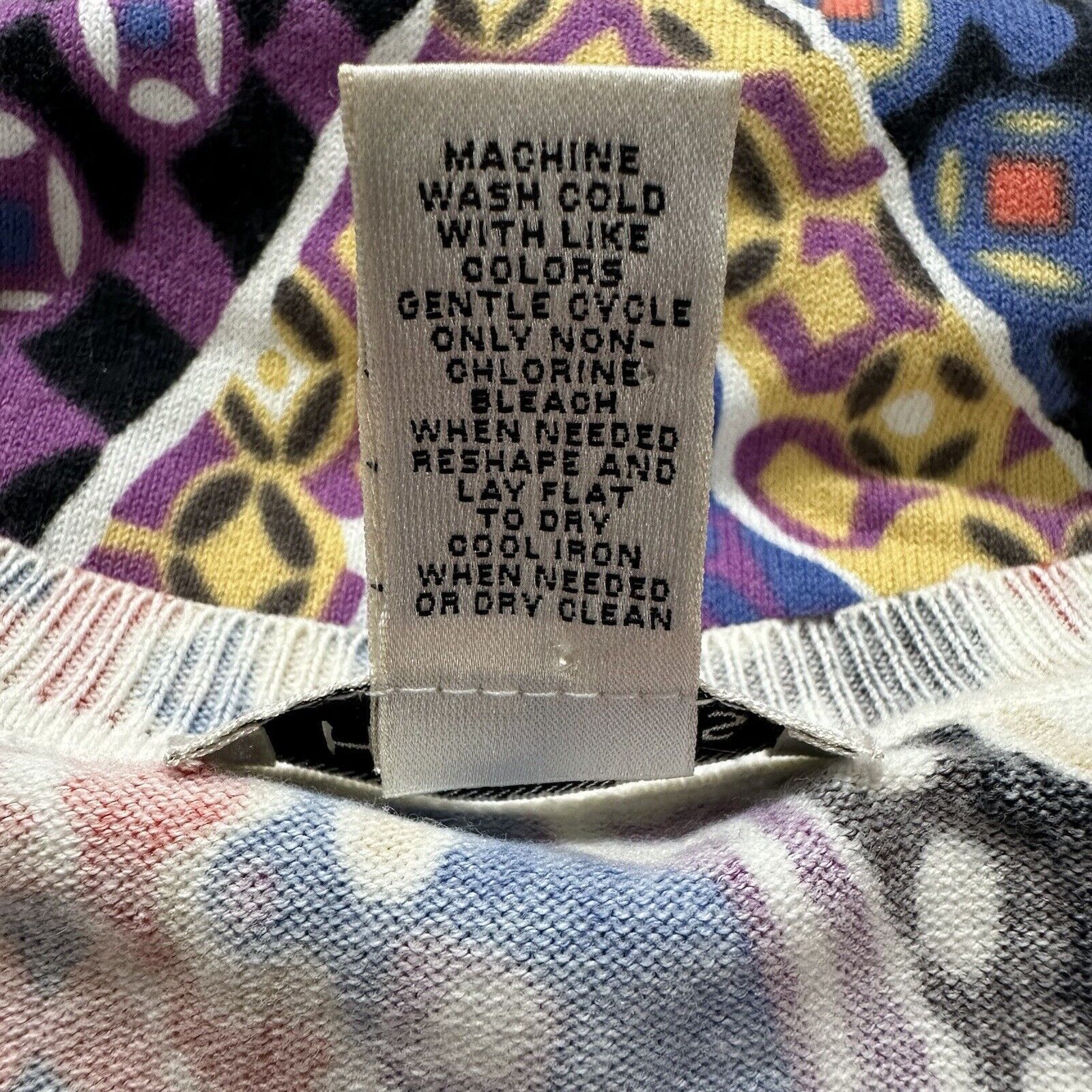 Other Harold's XS Patchwork Button Down Cardigan Sweater Size XS / US 0-2 / IT 36-38 - 12 Thumbnail