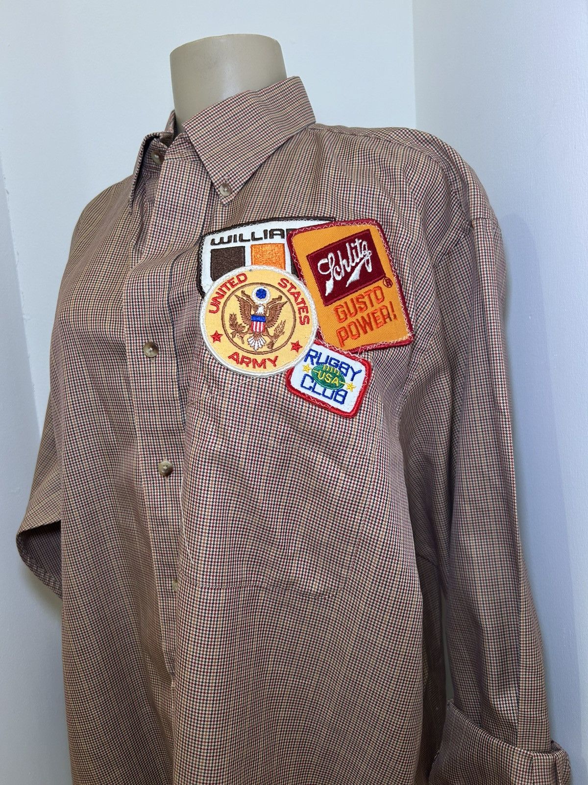 Vintage Unisex Vintage Scattered Patch WorkShirt Size US L / EU 52-54 / 3 - 2 Thumbnail