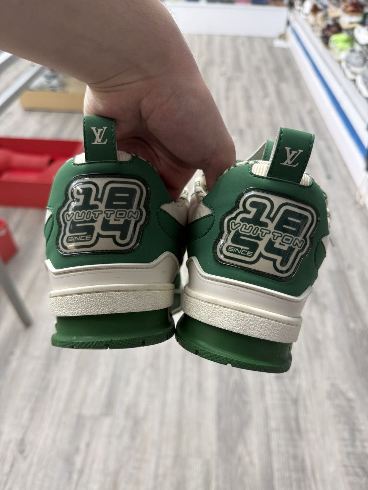 Louis Vuitton Louis Vuitton - LV Skate Sneakers (Green/White) Size US 10.5 / EU 43-44 - 5 Thumbnail