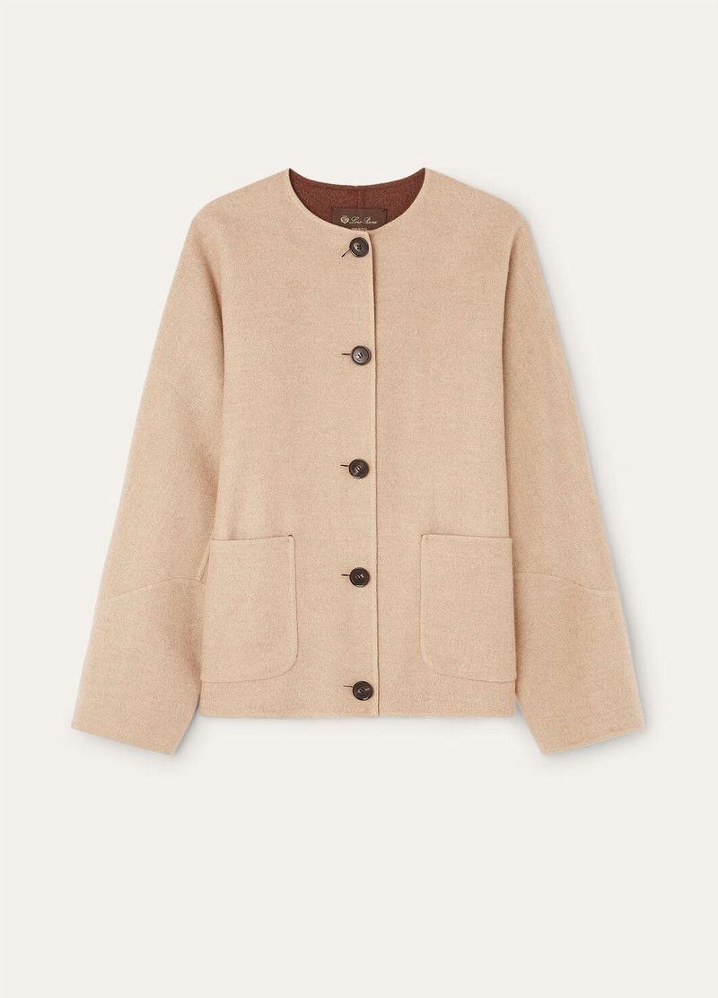 Loro Piana o1srvl11e0526 FAP3160 Navid Jacket in Beige/Brown Size S / US 4 / IT 40 - 1 Thumbnail