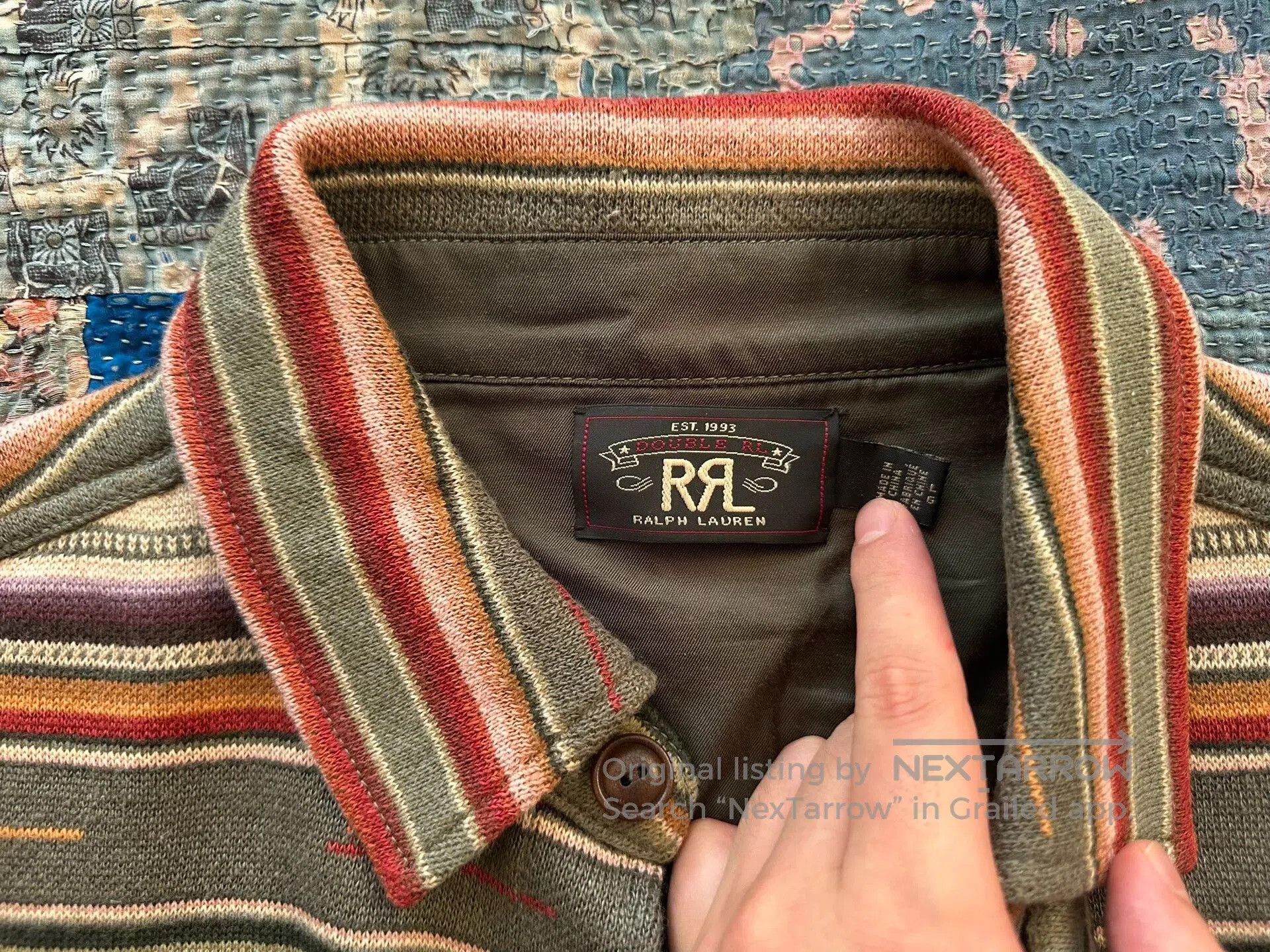 RRL Ralph Lauren rrl southwest rainbow long sleeve shirt. Size US L / EU 52-54 / 3 - 3 Thumbnail