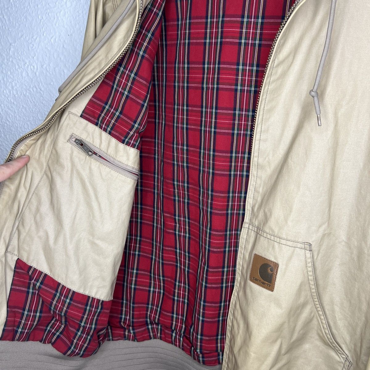 Carhartt Vintage Carhartt WiP Active Denim Waxed Jacket Checkered Size US M / EU 48-50 / 2 - 6 Thumbnail