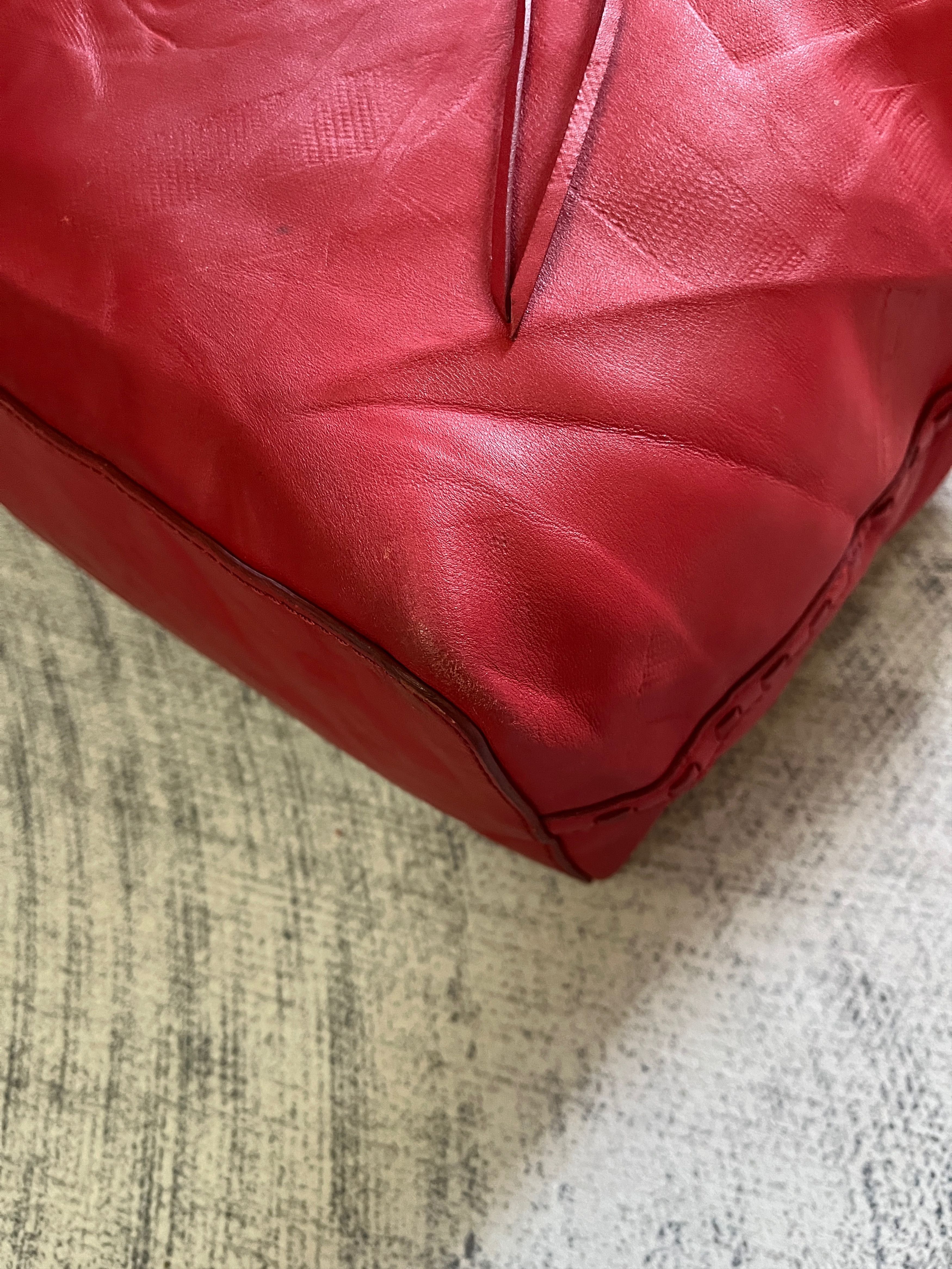 Polo Ralph Lauren Polo RL Full Leather in Red Tote Shoulder Bag Size ONE SIZE - 10 Thumbnail
