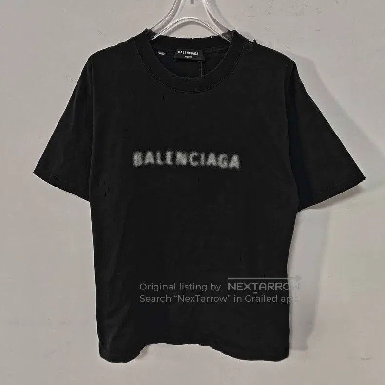 Other Balenciaga Fuzzy Letter Hole Short Sleeve Size US L / EU 52-54 / 3 - 1 Thumbnail