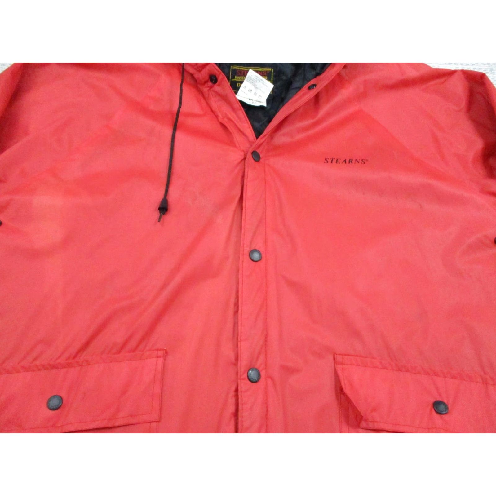 Vintage VINTAGE Stearns Jacket Mens Medium Red Dry Wear Hooded Insulated Rain Coat Outdoor Size US M / EU 48-50 / 2 - 4 Thumbnail