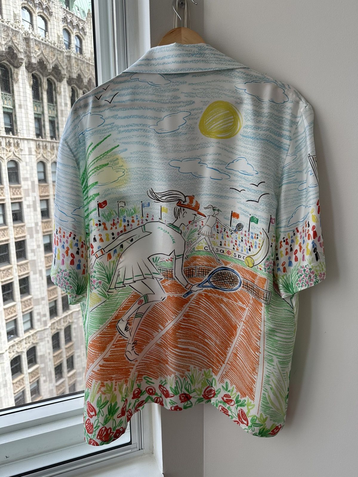 Casablanca Casablanca Tennis Silk Shirt Size US L / EU 52-54 / 3 - 2 Thumbnail