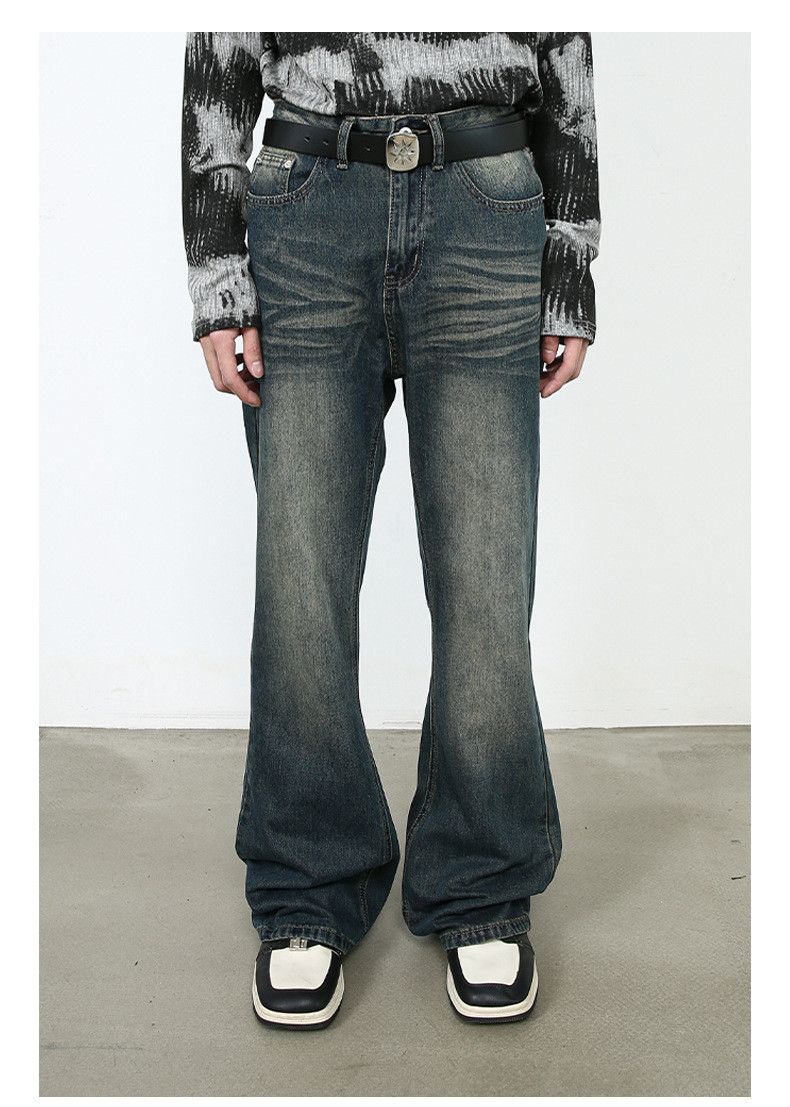 Japanese Brand × Jean Japanese retro distressed all-match casual flared jeans Size US 32 / EU 48 - 2 Thumbnail