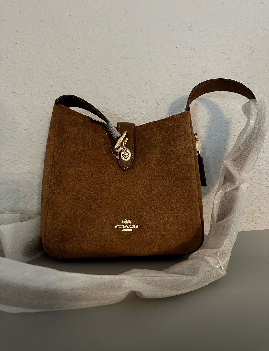 Coach NWT COACH Hadley Convertible Crossbody Bag In Suede Size ONE SIZE - 12 Thumbnail