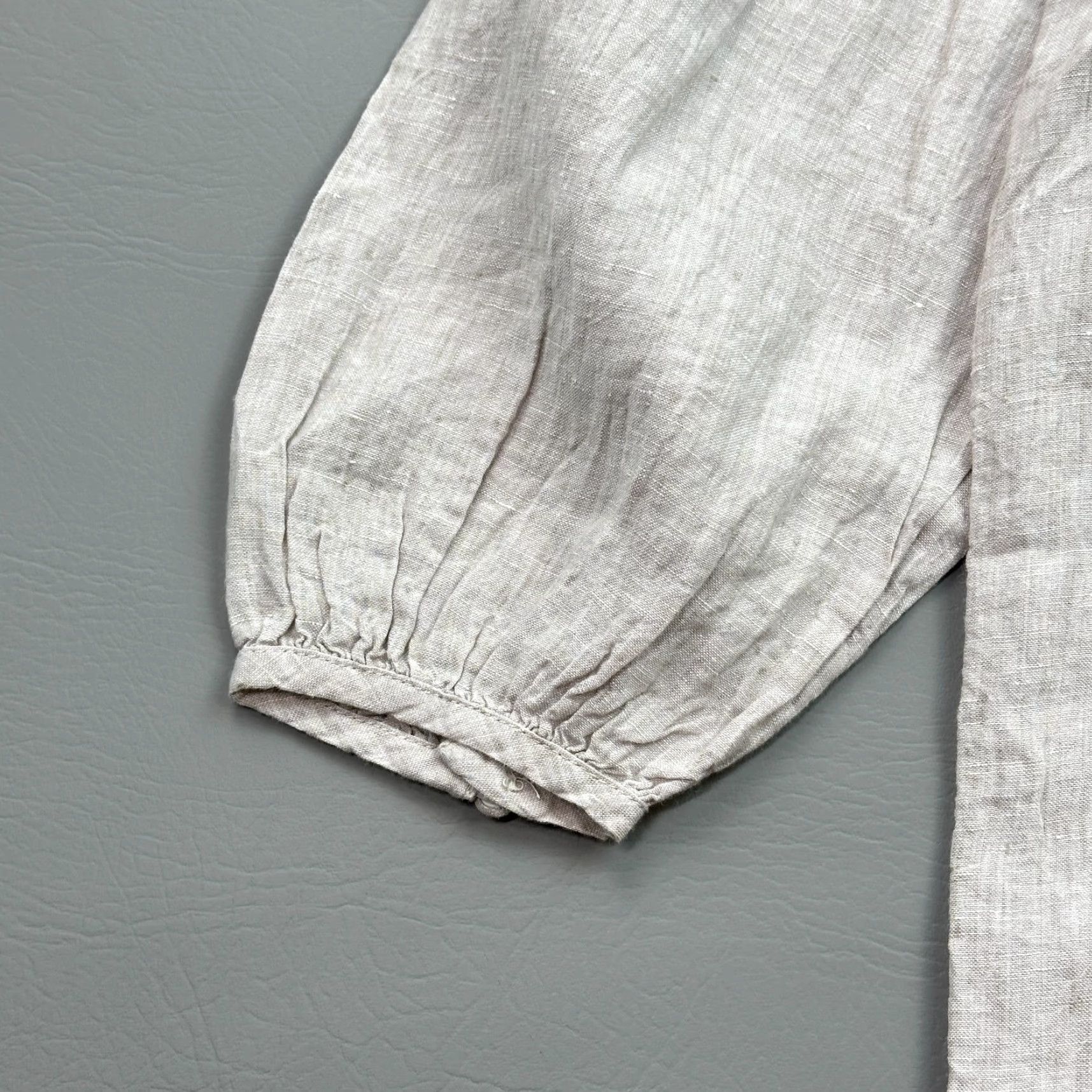 Vineyard Vines Vineyard Vines Beige Linen Tunic Cover Up Beach Women's M Button Front Lightweight Breathable Regular Size Beige Linen Beach Womens Size ONE SIZE - 2 Thumbnail