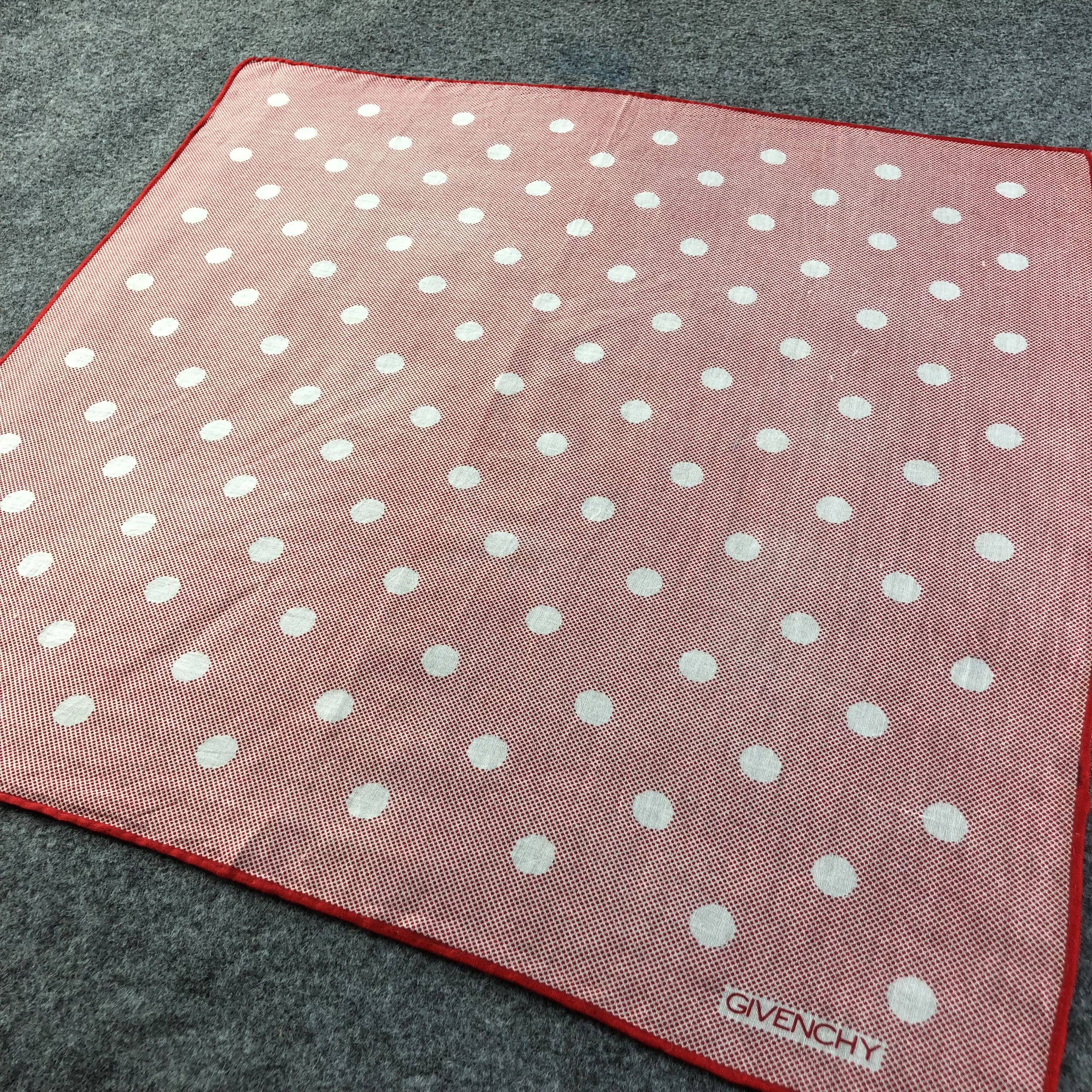 Givenchy Givenchy Polka Dots Handkerchief Neckerchief Bandana H2282 Size ONE SIZE - 3 Thumbnail