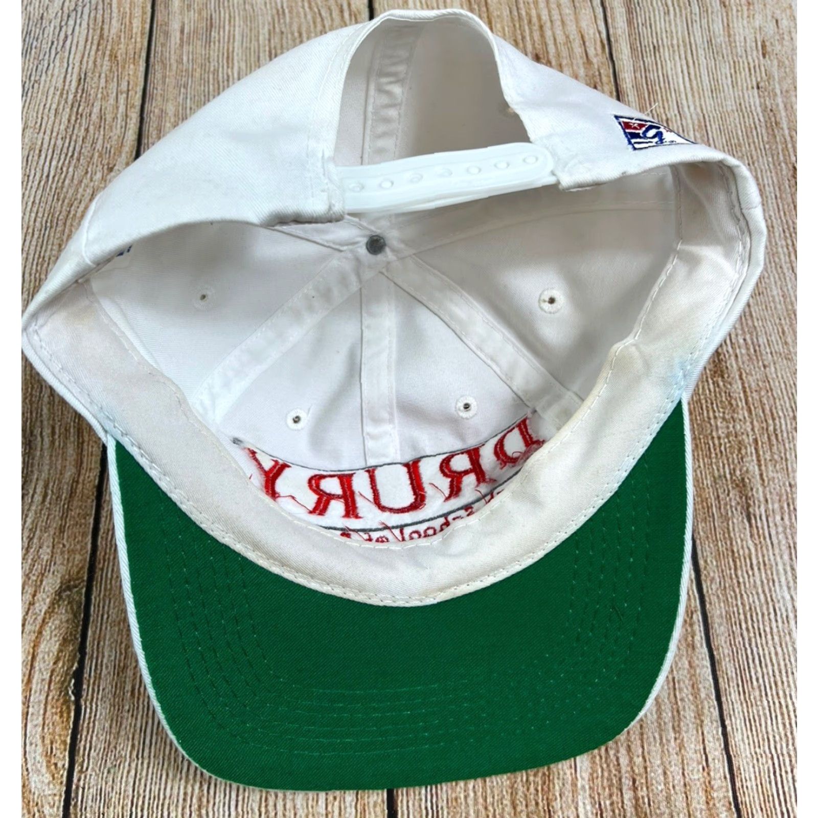 Russell Athletic VINTAGE The Game Snapback Hat College Business Men One Size White Adjustable Lightweight Drury College School Of Business The Game Size ONE SIZE - 3 Thumbnail