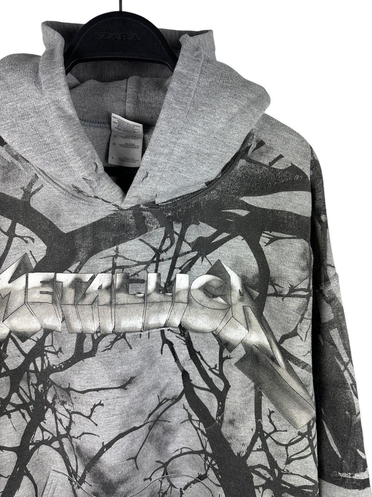 Metallica Vintage 2009 Metalica Tree Branch All Over Print Hoodie Size US L / EU 52-54 / 3 - 3 Thumbnail