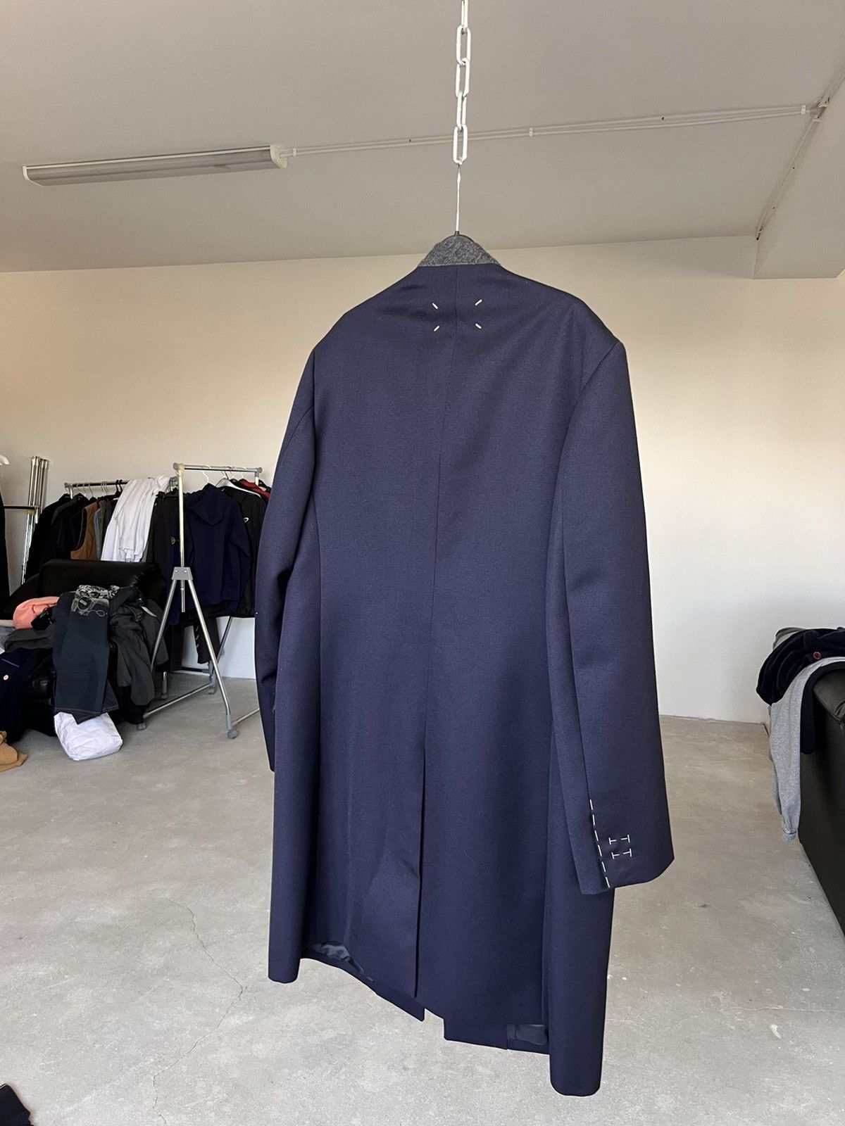 Maison Margiela NWT Maison Margiela Collarless Wool Cavalry Coat Size US L / EU 52-54 / 3 - 8 Thumbnail
