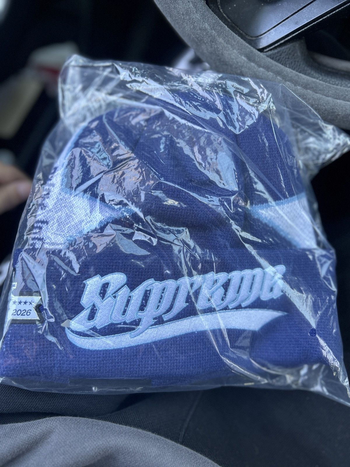 Supreme Supreme new era stars baseball beanie navy Size ONE SIZE - 2 Thumbnail