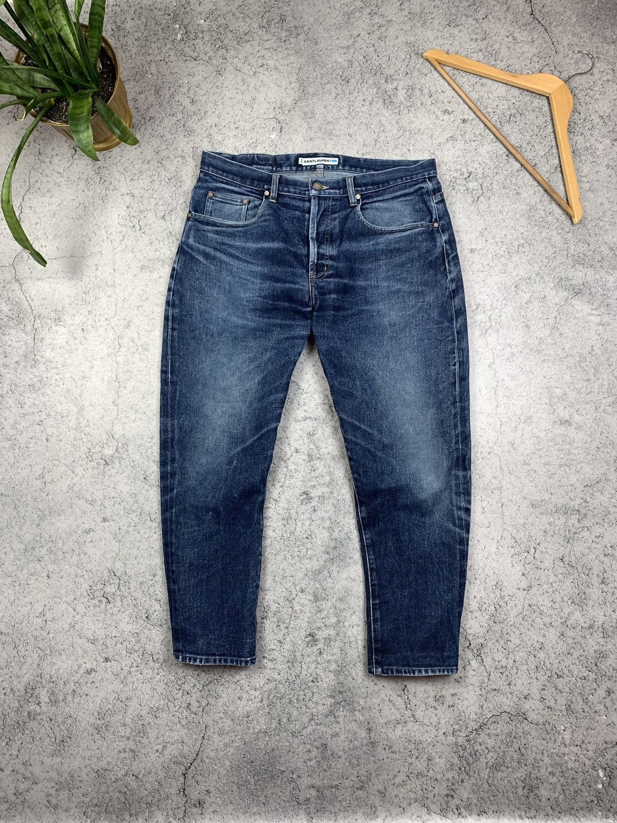 Saint Laurent Vintage YSL Denim Mens Jeans Size 36