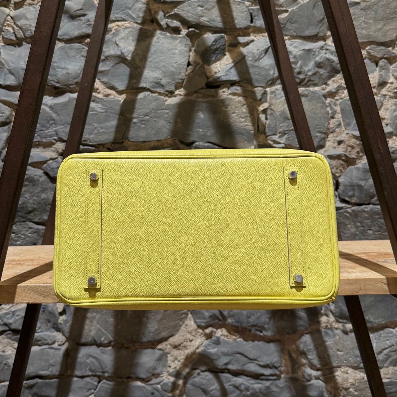 Hermes Hermès Soufre Yellow Epsom PHW Birkin 35 Bag Size ONE SIZE - 8 Thumbnail