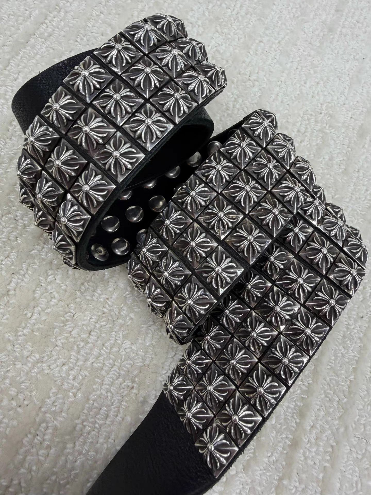 Chrome Hearts CHROME HEARTS｜Matty Boy Cross Studded Belt K2 Size ONE SIZE - 2 Thumbnail
