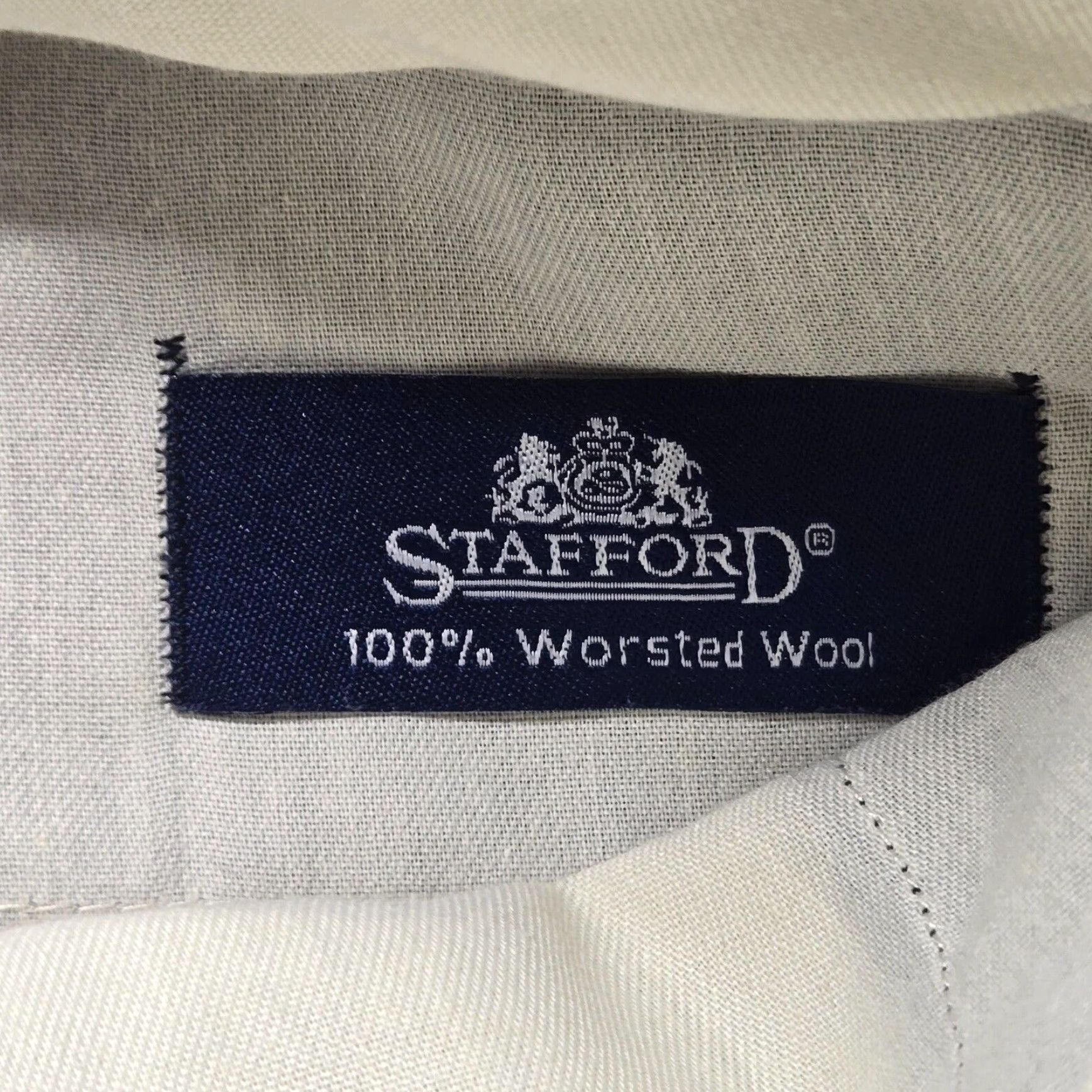 Stafford Stafford Men's Black 100% Wool Pleated Dress Pants Regular Fit Size 40x30 Size US 40 / EU 56 - 3 Thumbnail