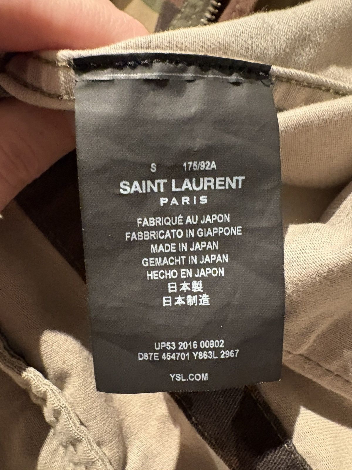 Saint Laurent Paris Camouflage Love Embroidery Jacket Size US S / EU 44-46 / 1 - 8 Thumbnail