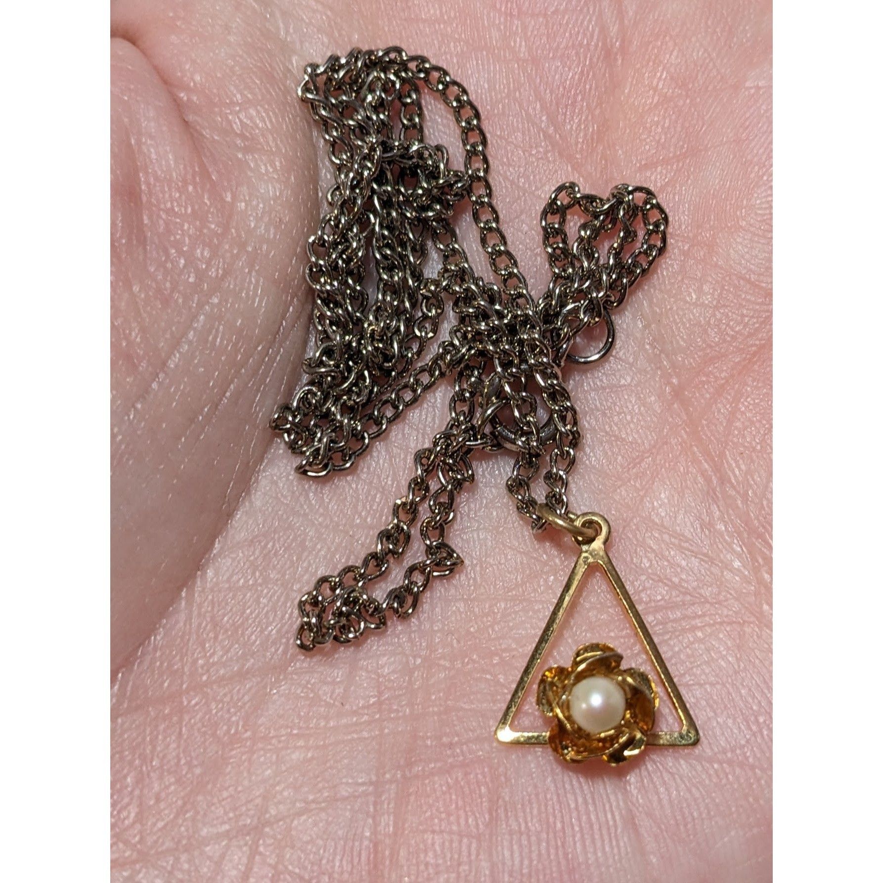 Other Vintage Minimalist Geometric Rose Seed Pearl Pendant Necklac Size ONE SIZE - 6 Thumbnail