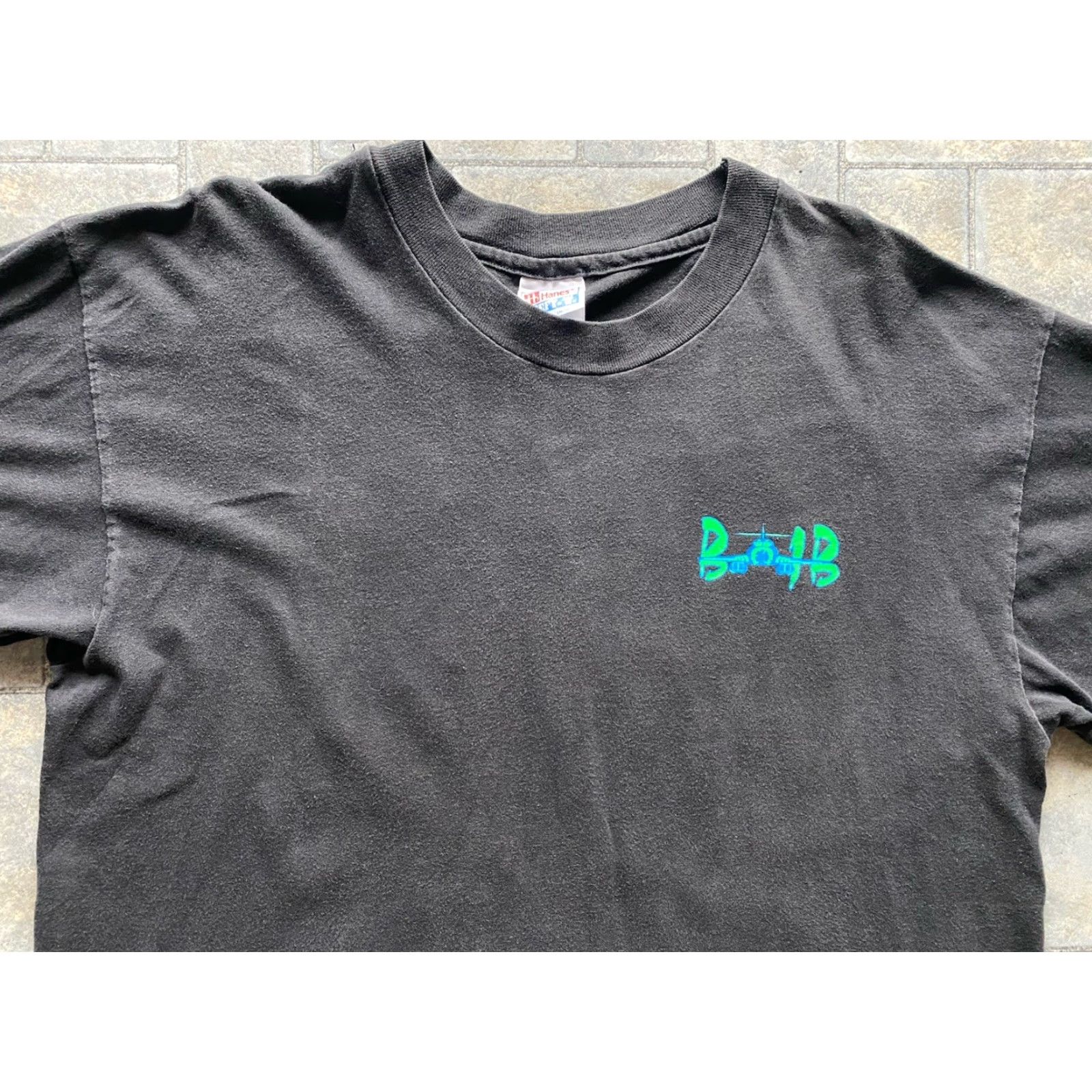 Hanes VINTAGE Hanes T-Shirt XL US Made Fighter Jet War Bomber 90s Military Black Short Sleeve Mens Size US XL / EU 56 / 4 - 7 Thumbnail
