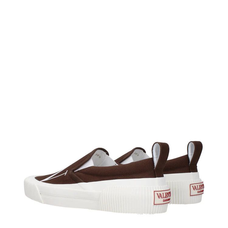 Valentino o1y0525 Low-Top Sneakers in White/Chocolate Brown Size US 7 / EU 40 - 3 Thumbnail