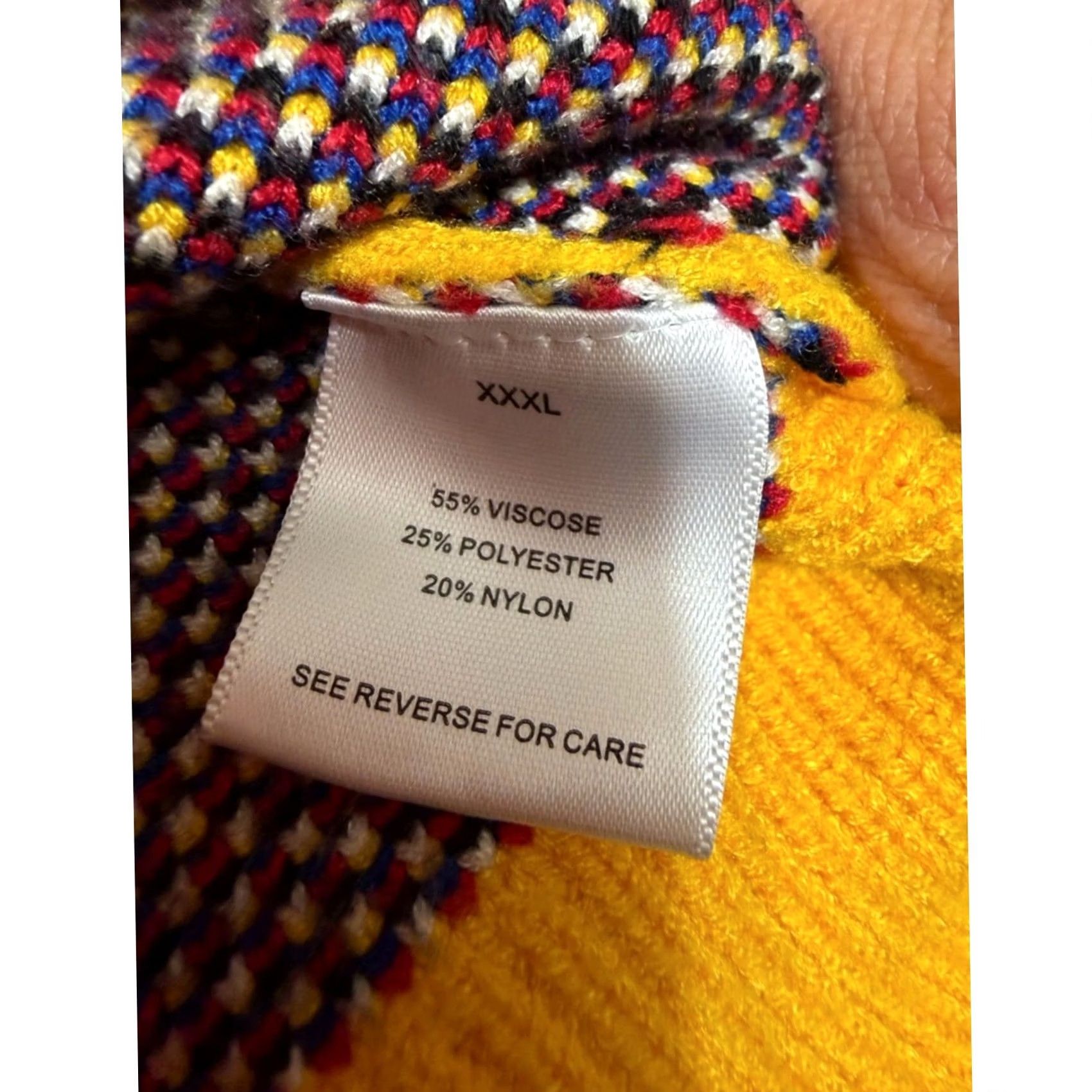 Steady Hands Steady Hands Heavy Knit Cardigan Sweater 3XL Yellow Blue Anime RARE Cardigan Men 3XL Yellow Blue Anime RARE Size US XXL / EU 58 / 5 - 5 Thumbnail