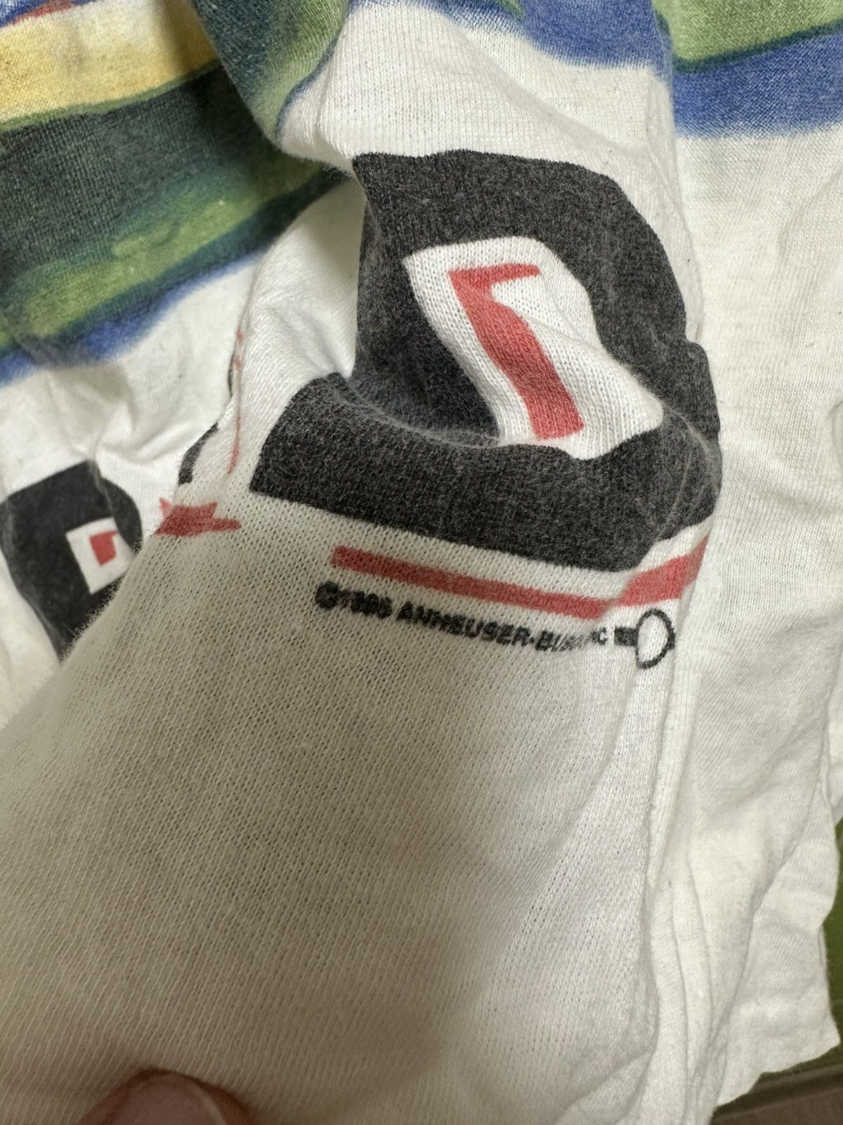 Budweiser × Vintage Vintage 90s Budweiser Frog Your Pad or Mine? 1995 T Shirt Size US L / EU 52-54 / 3 - 4 Thumbnail