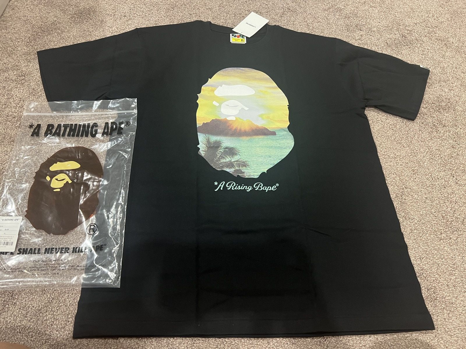 Bape Brand new A Bathing Ape a rising Bape tee XL Size US XL / EU 56 / 4 - 1 Thumbnail