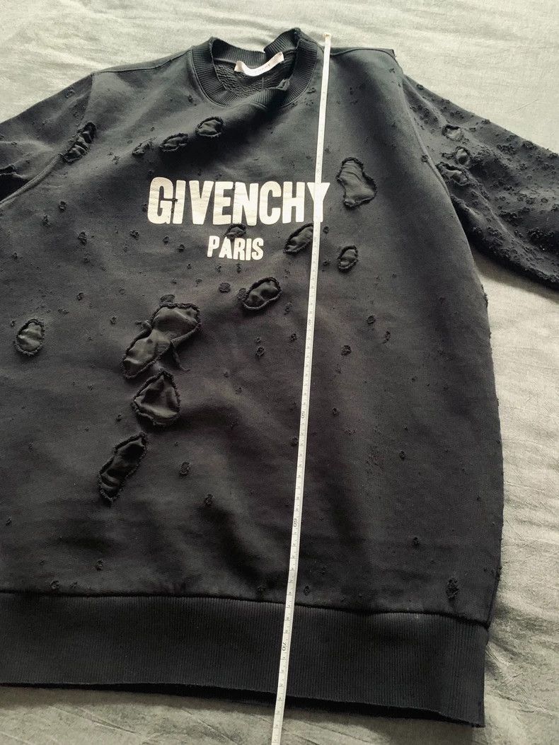 Givenchy Givenchy Double-Layered Ripped Hoodie Size US M / EU 48-50 / 2 - 9 Thumbnail