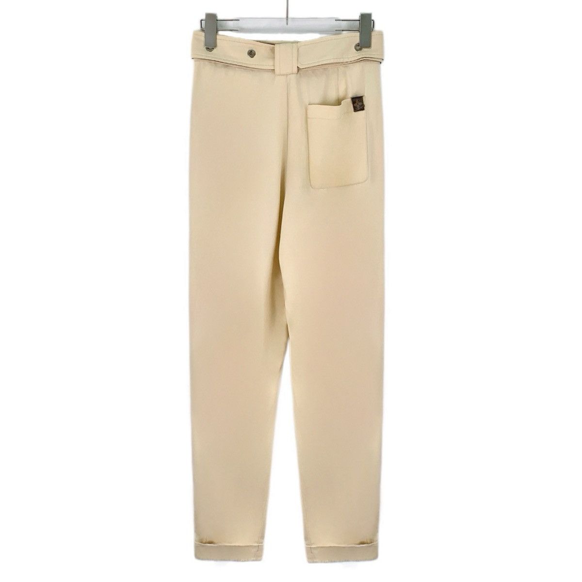 Louis Vuitton Louis Vuitton Beige Buckle Detail Carrot Pants K26WX Size 25" / US 0 / IT 36 - 2 Thumbnail