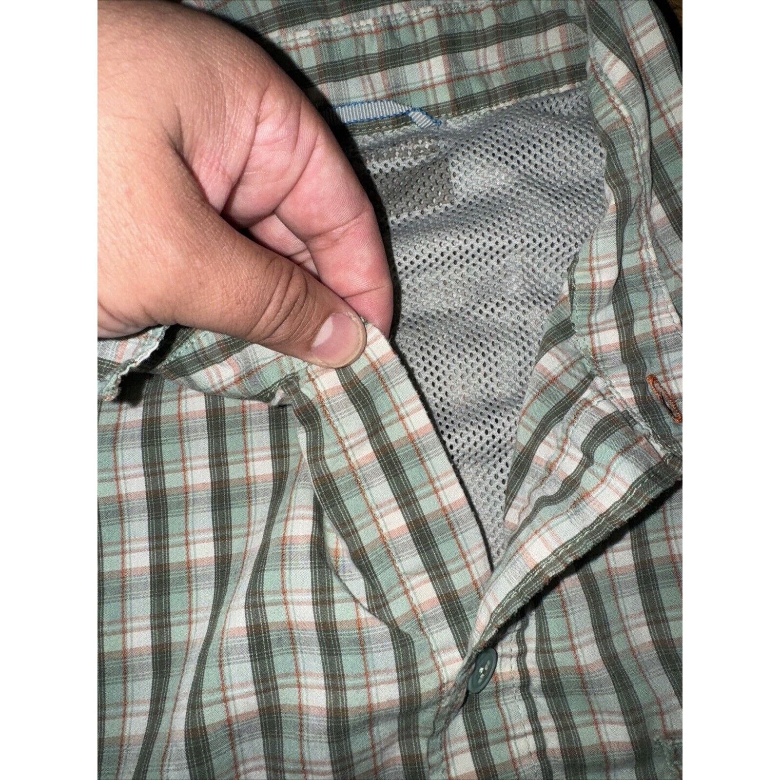 Columbia Columbia Plaid Short Sleeve Shirt Green XL 23x30 90s Dad Size US XL / EU 56 / 4 - 4 Thumbnail