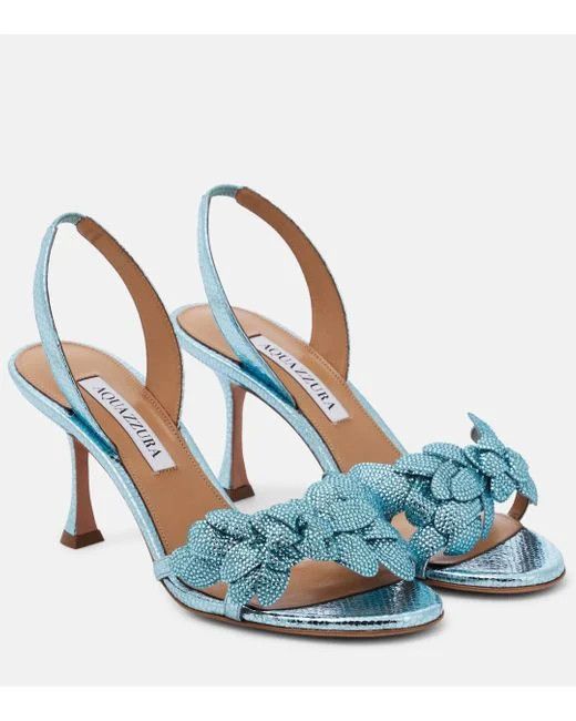 Aquazzura o1srvl11e1224 Sandal in Blue Size US 8 / IT 38 - 1 Preview