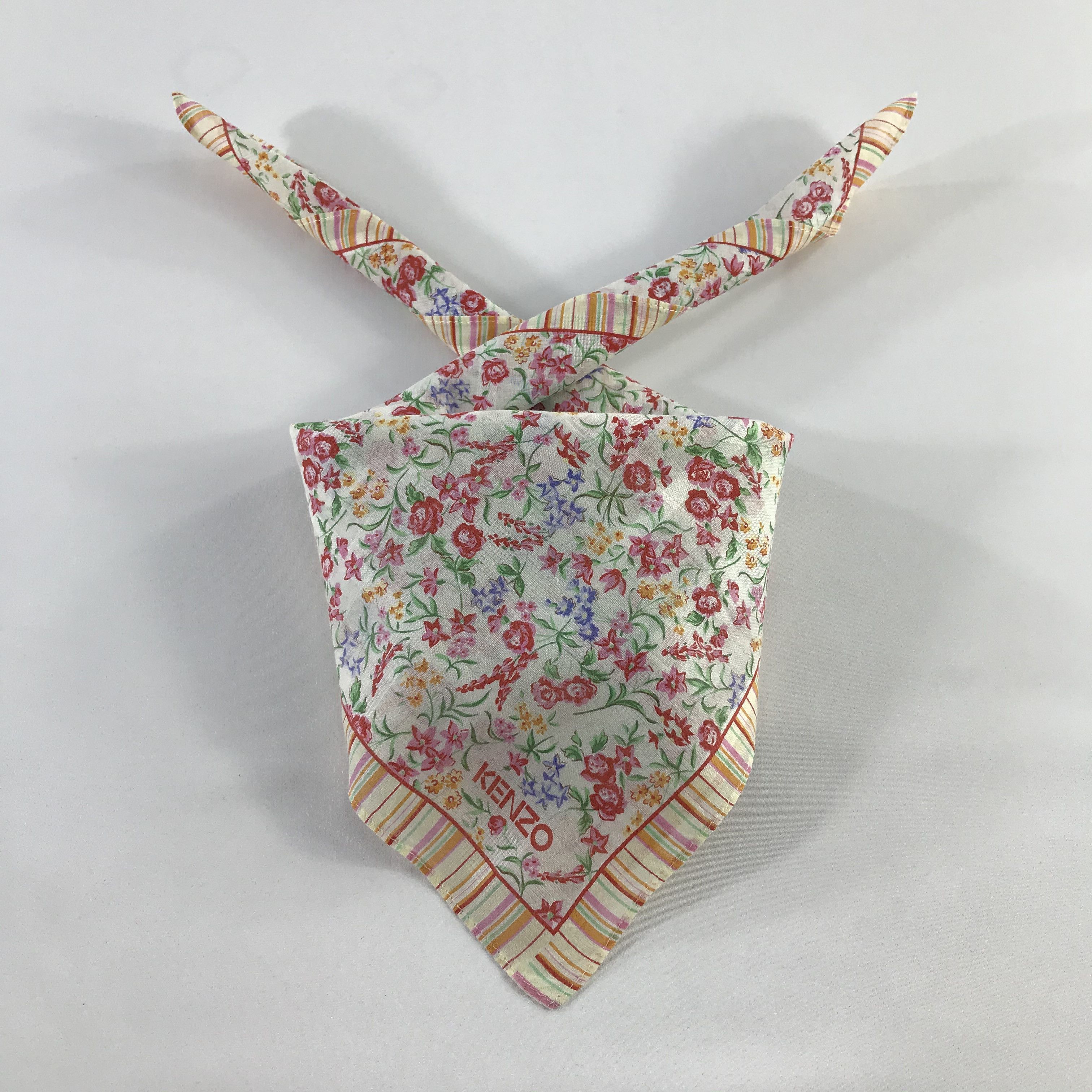 Kenzo × Vintage Kenzo Bandana / Handkerchief / Neckerchief - S802 Size ONE SIZE - 3 Thumbnail