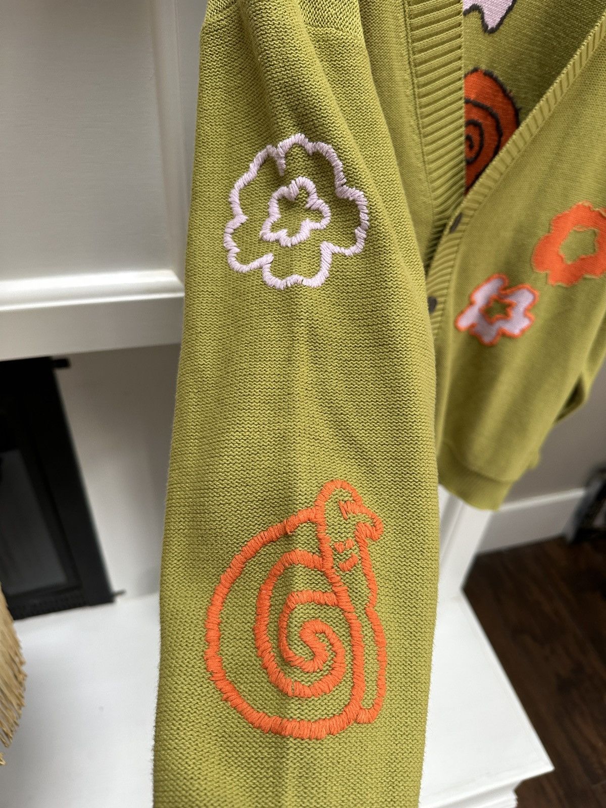Alexander McQueen Grow Up Logo-Appliquéd Intarsia Cardigan Size US S / EU 44-46 / 1 - 6 Thumbnail