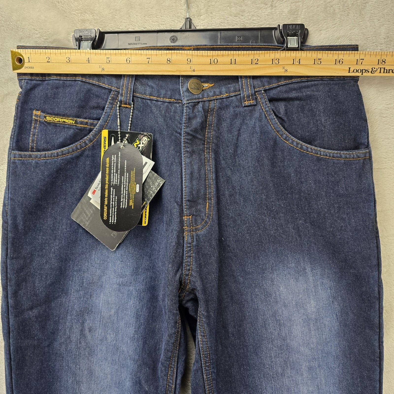 Other Scorpion EXO Covert Pro Motorcycle Riding Jeans Mens 34x32 Size US 34 / EU 50 - 12 Thumbnail