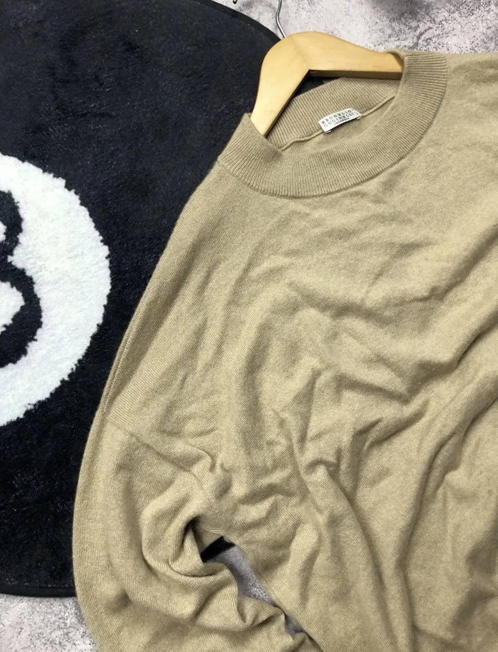 Brunello Cucinelli Brunello Cucinelli Cashmere Beige Sweater Pullover Italy Size US L / EU 52-54 / 3 - 5 Thumbnail