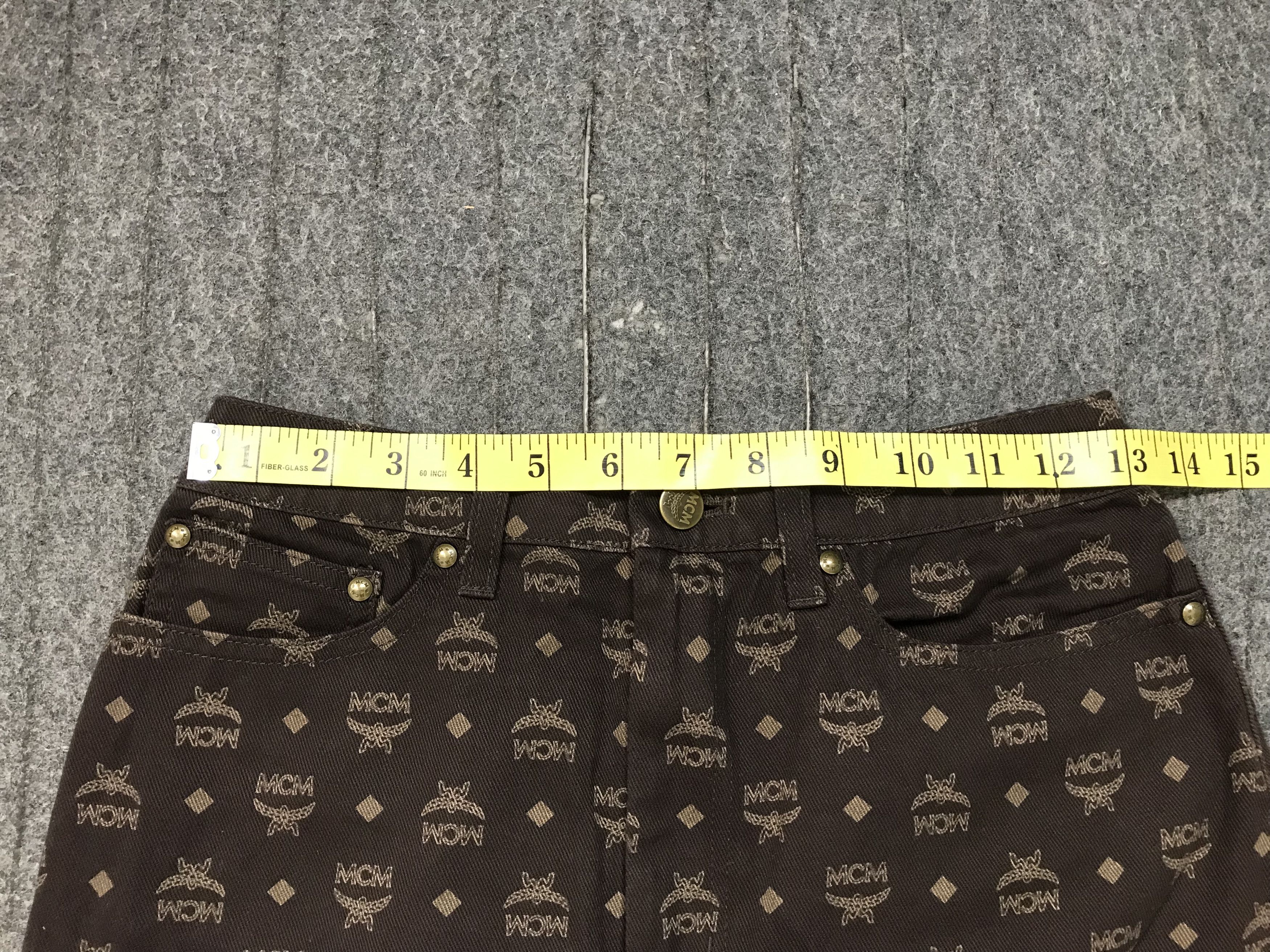 MCM MCM Nova Checked Monogram Skirt Denim Jeans Size 26" / US 2 / IT 38 - 12 Thumbnail