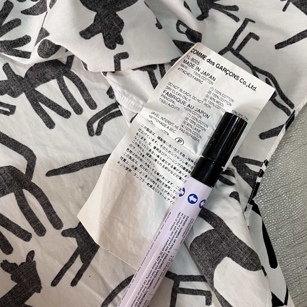 Comme des Garcons Black Comme des Garçons cut & saw shirt corduroy/nylon/linen Size US XL / EU 56 / 4 - 11 Thumbnail