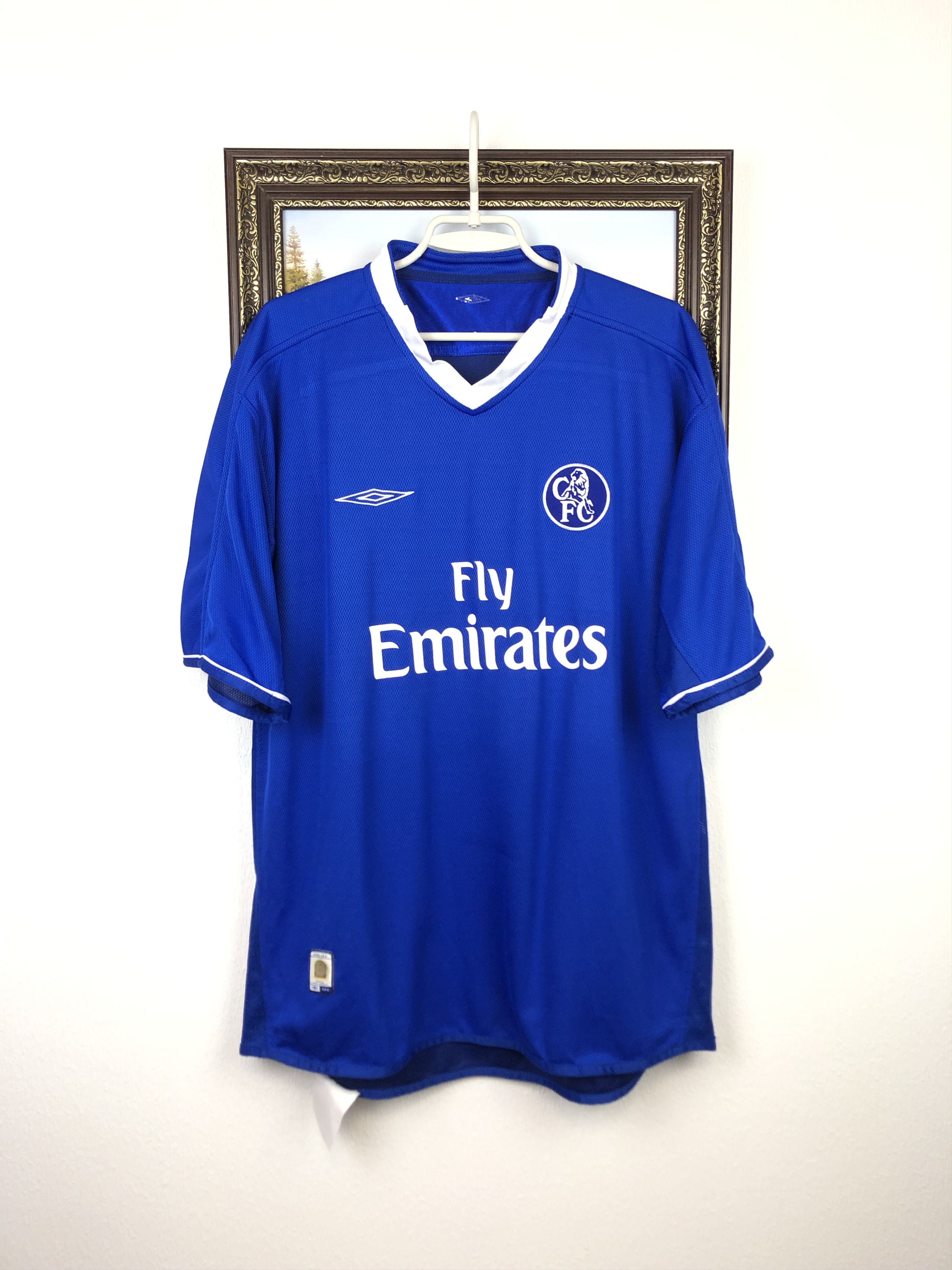 Vintage Chelsea Home football shirt 2003 Soccer Umbro Jersey Trikot Size US XL / EU 56 / 4 - 1 Thumbnail