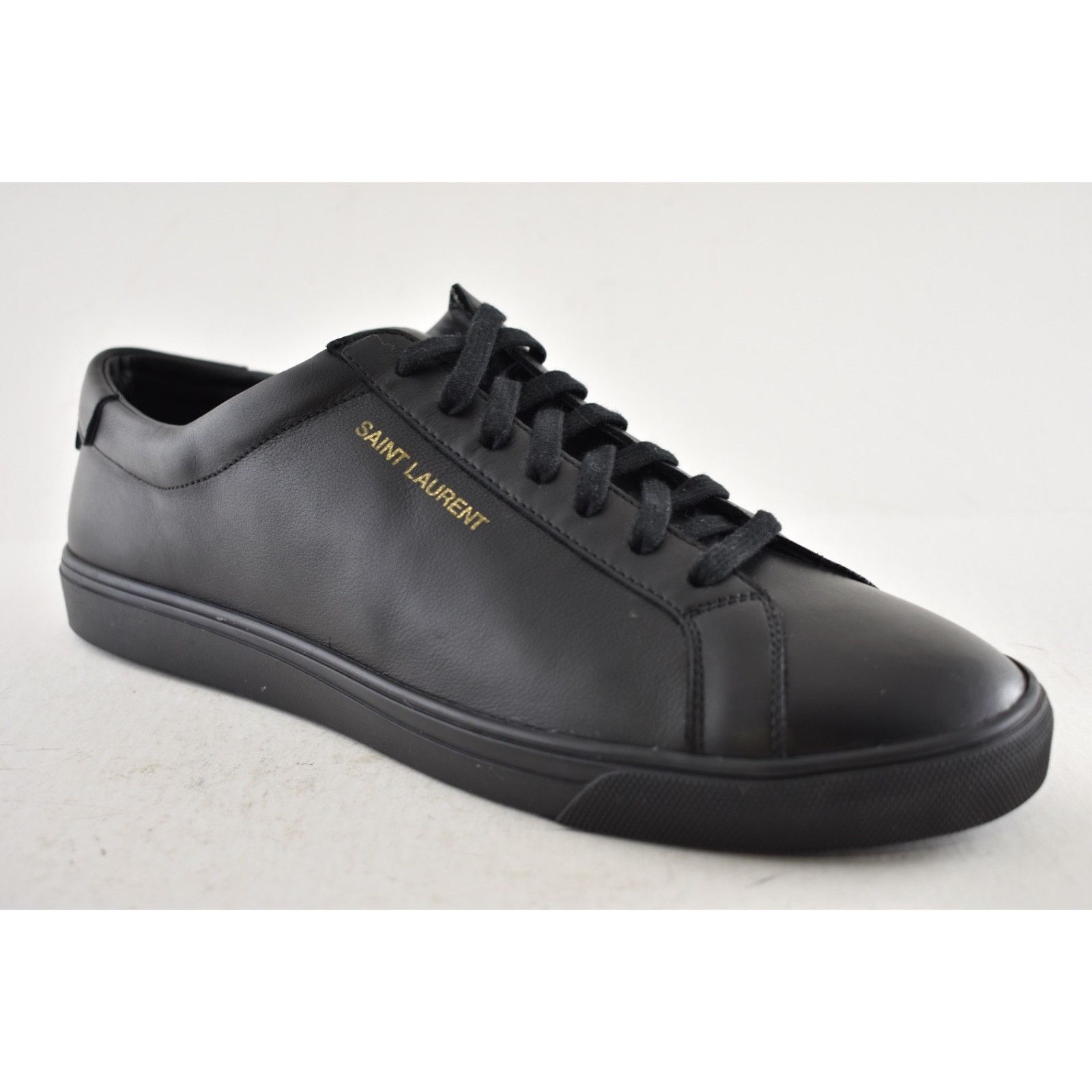 Yves Saint Laurent Saint Laurent Andy Black Leather Low Top Sneaker 44 (US 11) Size US 11 / EU 44 - 6 Thumbnail