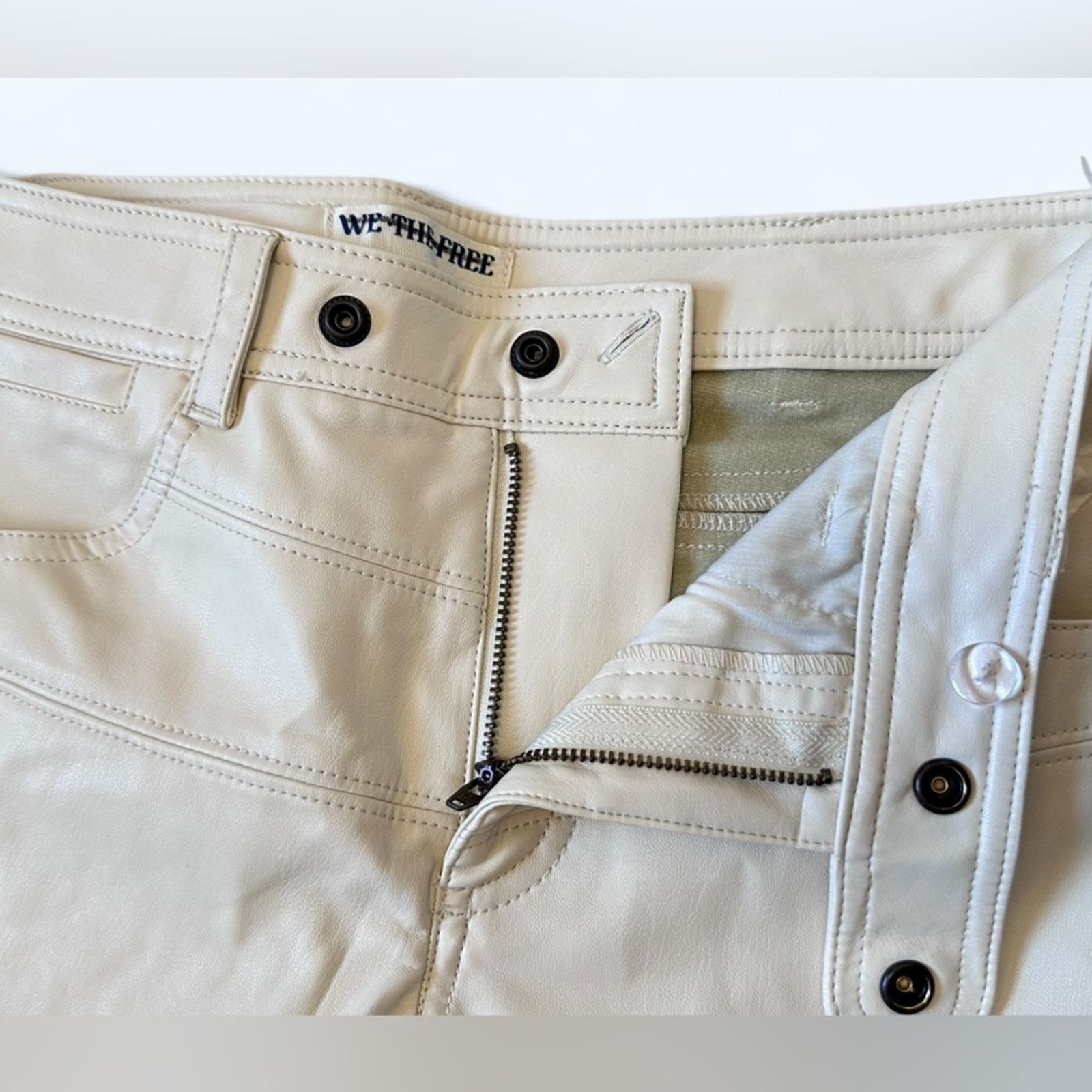 Free People NWOT Free People Rebel Vegan Leather Pants Size 26" / US 2 / IT 38 - 5 Thumbnail