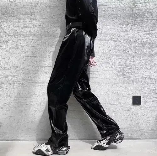 Japanese Brand × Vintage Leather navy men basic pants Size US 32 / EU 48 - 2 Thumbnail