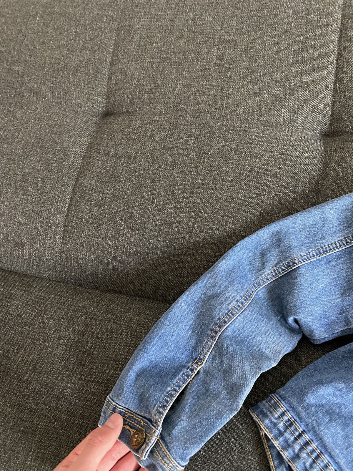 Hysteric Glamour Vintage Denim Avant Garde Jacket Y2K Faded Washed Y2K Hype Size M / US 6-8 / IT 42-44 - 11 Thumbnail